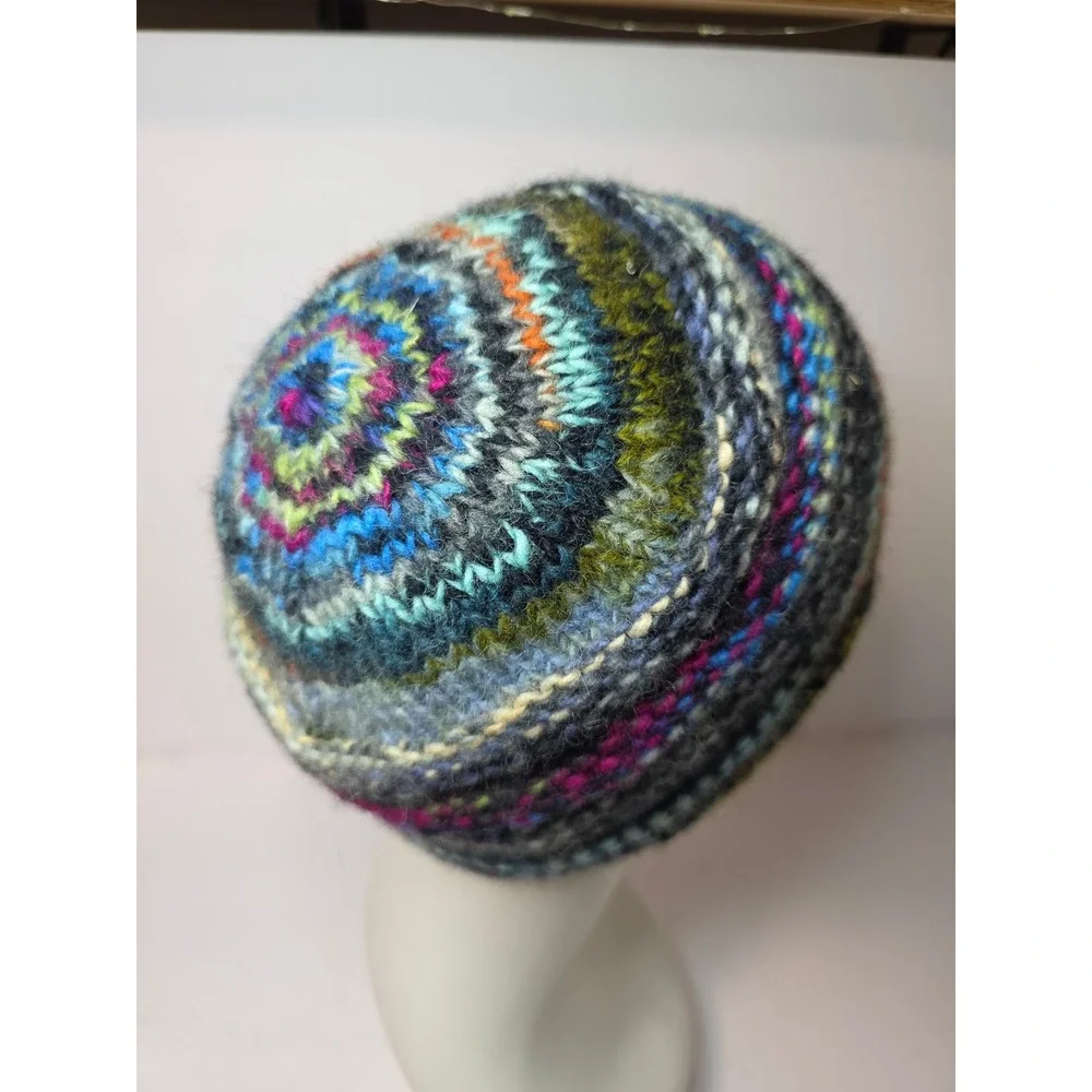 Sherpa Adventure Gear Multicolor Knit Fleece Lined Beanie Hat Handcrafted